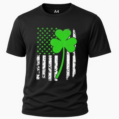 St. Patrick's Day Irish American Flag Shamrock Performance Shirt