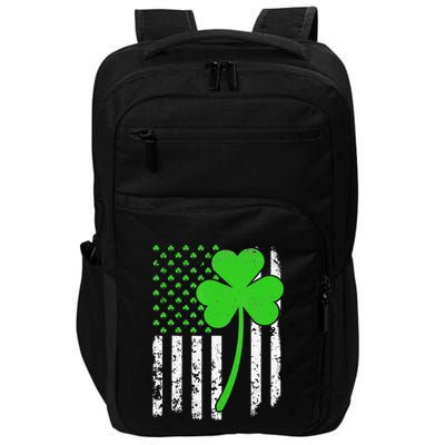 St. Patrick's Day Irish American Flag Shamrock Impact Tech Backpack