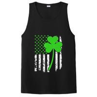 St. Patrick's Day Irish American Flag Shamrock PosiCharge Competitor Tank
