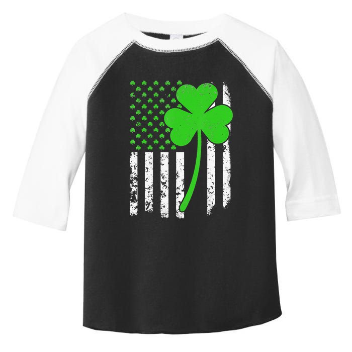 St. Patrick's Day Irish American Flag Shamrock Toddler Fine Jersey T-Shirt