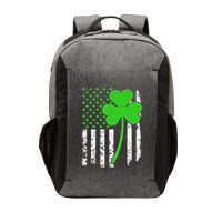 St. Patrick's Day Irish American Flag Shamrock Vector Backpack