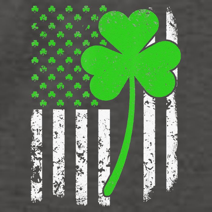 St. Patrick's Day Irish American Flag Shamrock Vector Backpack