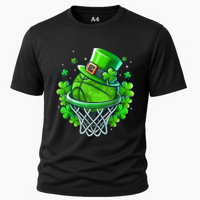 St Patricks Day Shamrock Basketball Irish Leprechaun Performance Shirt