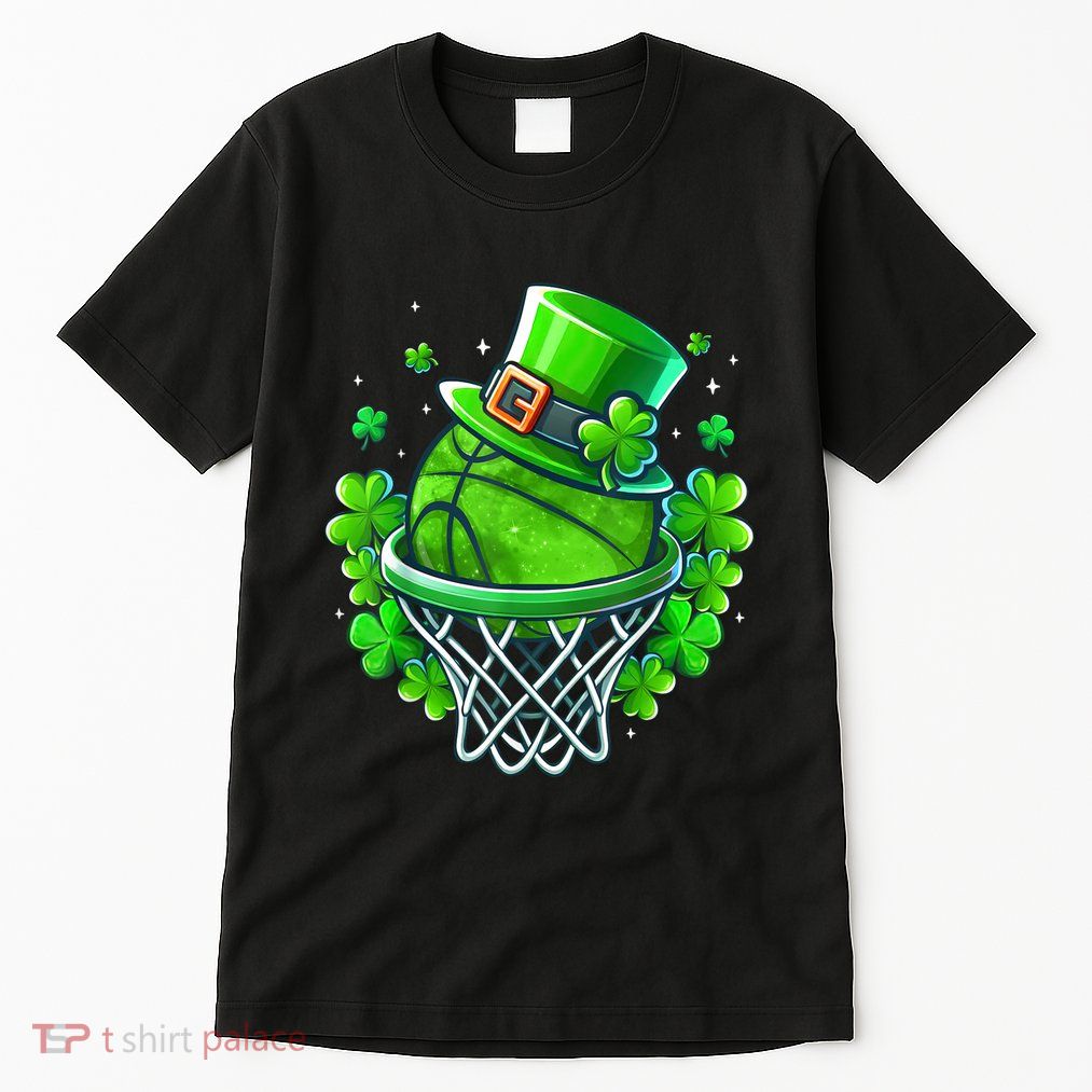 St Patricks Day Shamrock Basketball Irish Leprechaun Tall T-Shirt