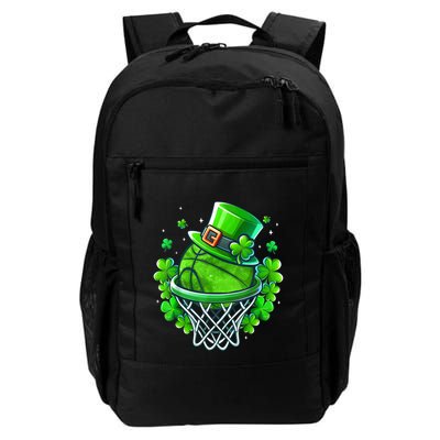 St Patricks Day Shamrock Basketball Irish Leprechaun Backpack