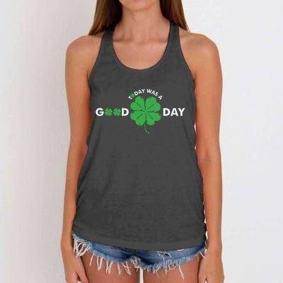 St Patricks Day Today Was A Good Day Women's Knotted Racerback Tank