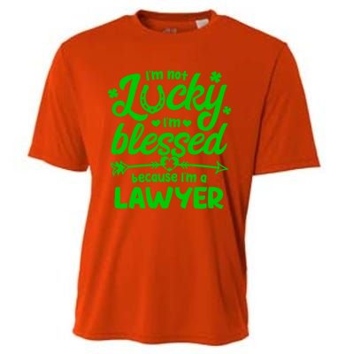 St Patricks Day Not Lucky I'm Blessed Lawyer Christian Gift Cooling Performance Crew T-Shirt