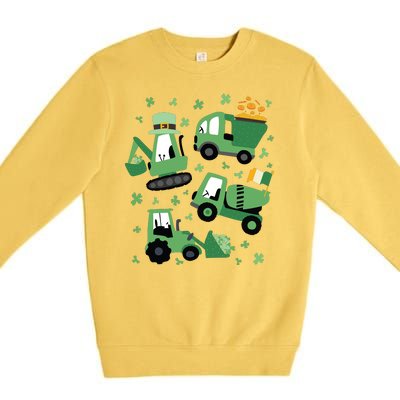 St Patrick's Day Construction Premium Crewneck Sweatshirt