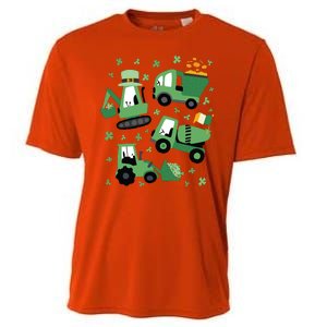 St Patrick's Day Construction Cooling Performance Crew T-Shirt