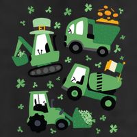St Patrick's Day Construction 7 Panel Mesh Trucker Snapback Hat