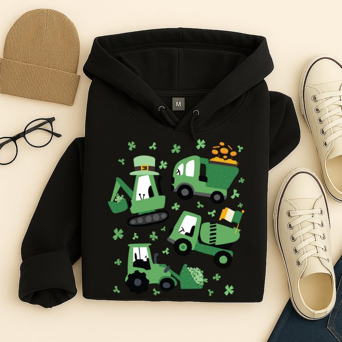 St Patrick's Day Construction Hoodie