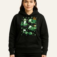 St Patrick's Day Construction Hoodie