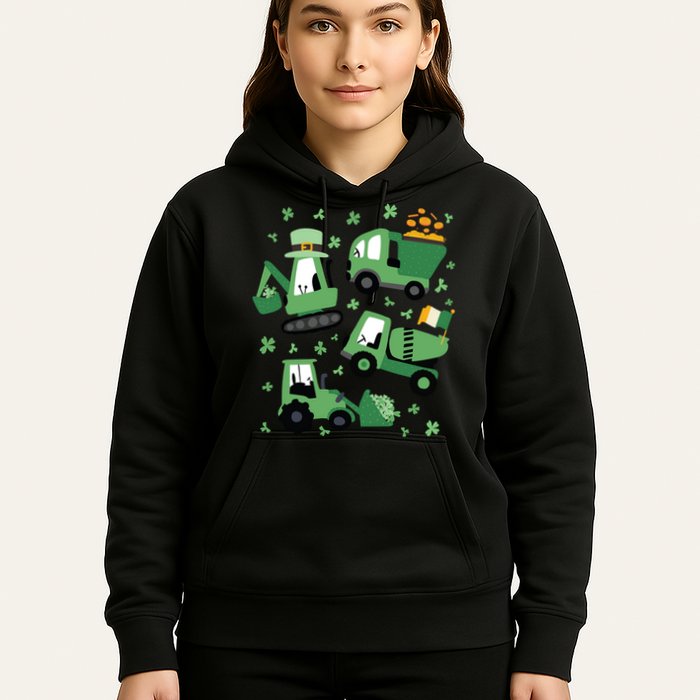 St Patrick's Day Construction Hoodie
