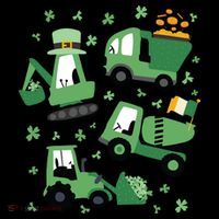 St Patrick's Day Construction Cooling Performance Long Sleeve Crew