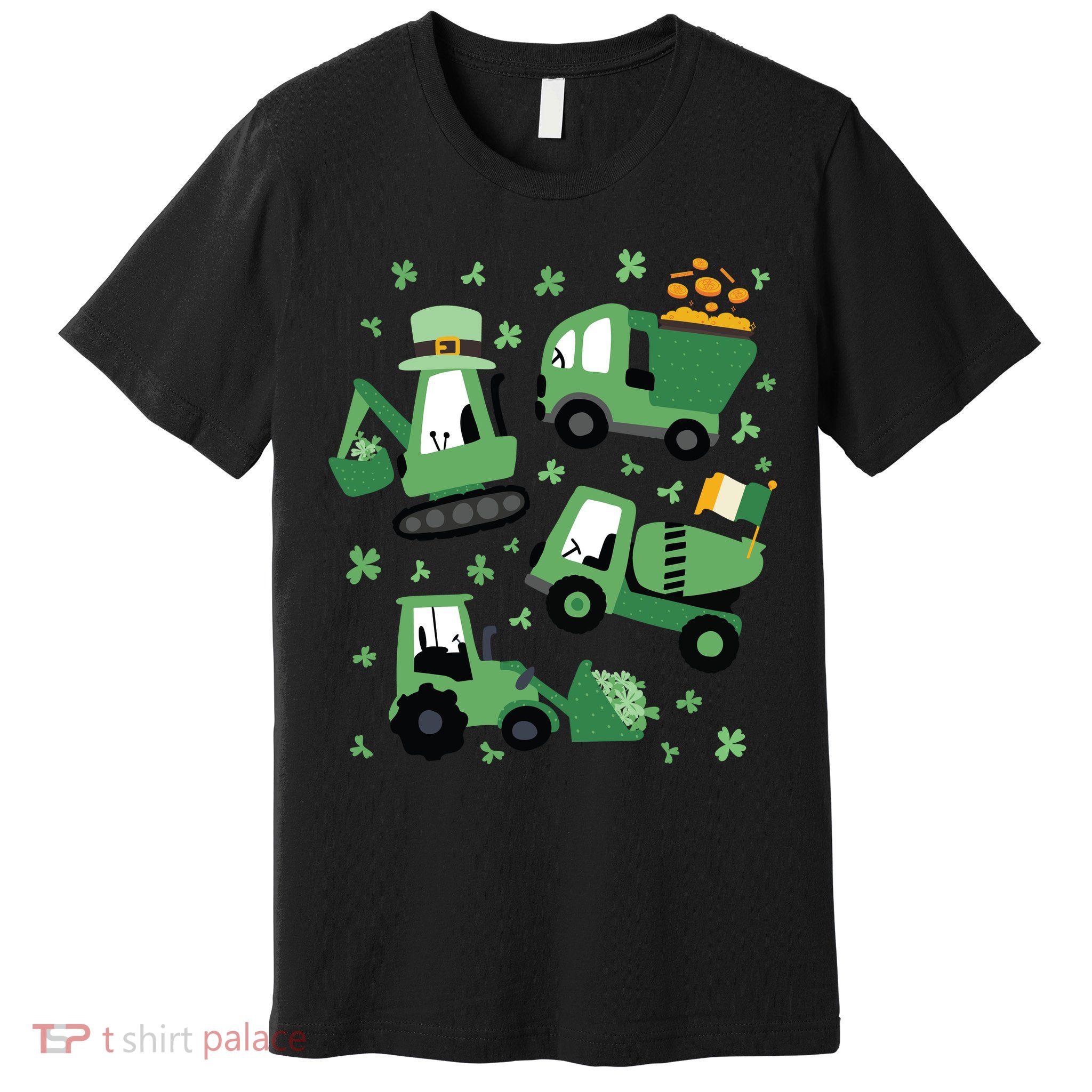 St Patrick's Day Construction Premium T-Shirt