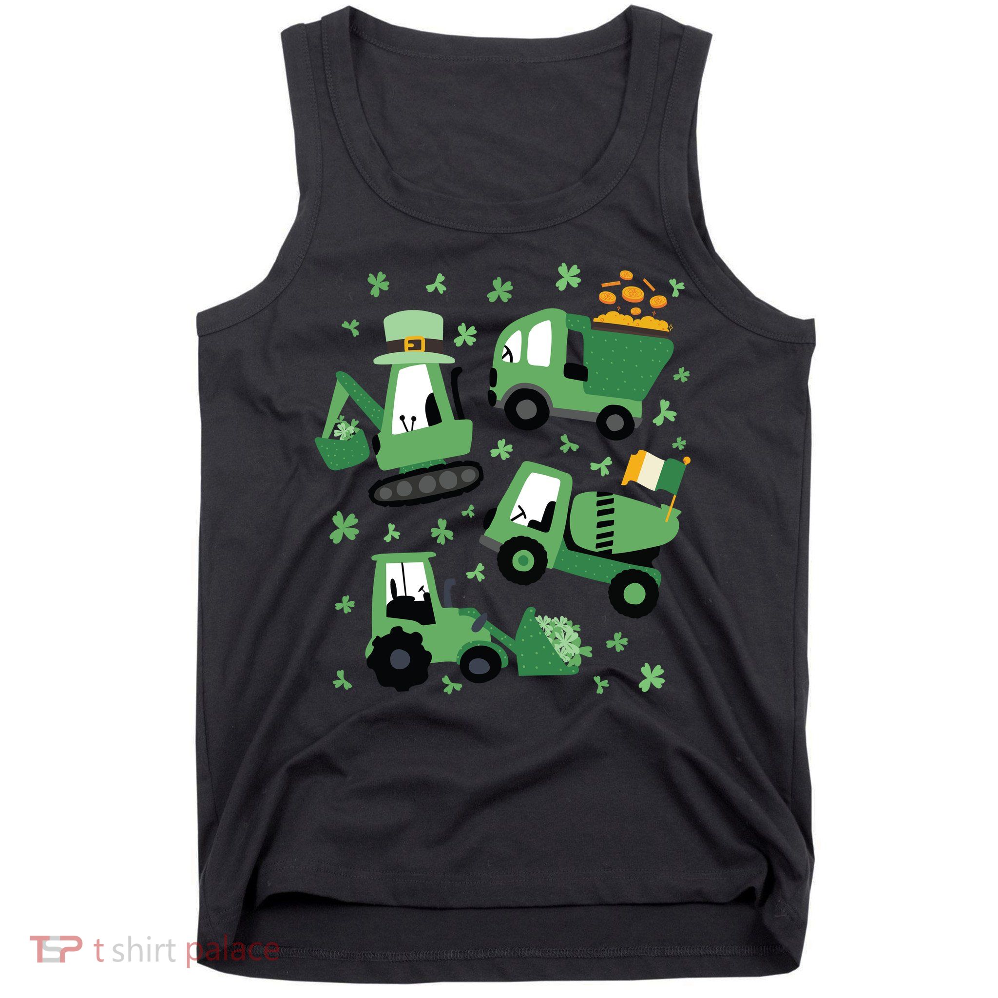 St Patrick's Day Construction Tank Top