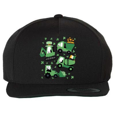 St Patrick's Day Construction Wool Snapback Cap