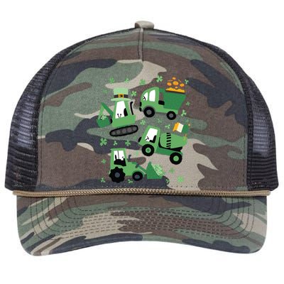 St Patrick's Day Construction Retro Rope Trucker Hat Cap