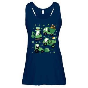 St Patrick's Day Construction Ladies Essential Flowy Tank