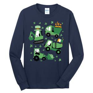 St Patrick's Day Construction Tall Long Sleeve T-Shirt