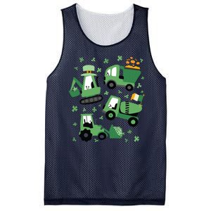 St Patrick's Day Construction Mesh Reversible Basketball Jersey Tank