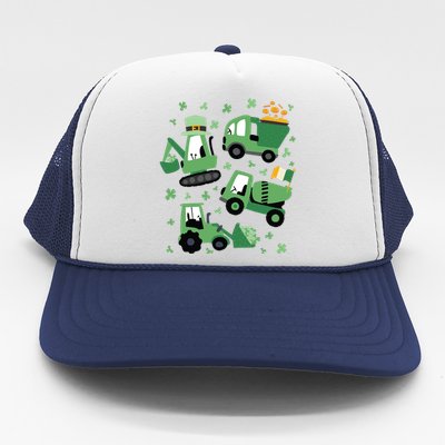 St Patrick's Day Construction Trucker Hat