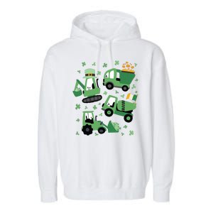 St Patrick's Day Construction Garment-Dyed Fleece Hoodie