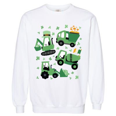 St Patrick's Day Construction Garment-Dyed Sweatshirt
