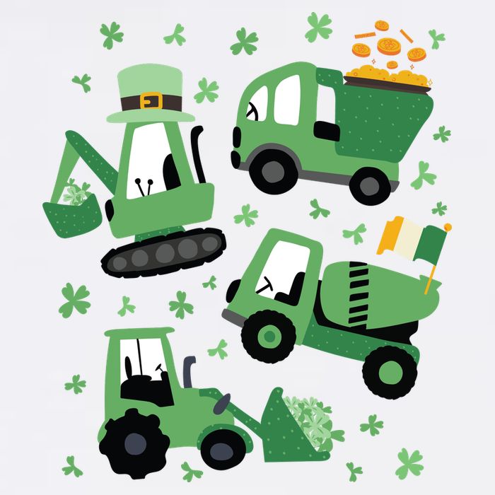 St Patrick's Day Construction Garment-Dyed Sweatshirt