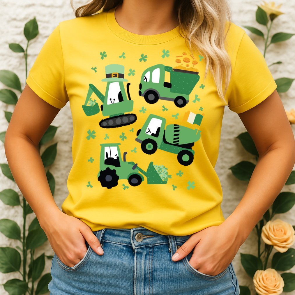 St Patrick's Day Construction Womens T-Shirt