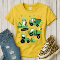 St Patrick's Day Construction Womens T-Shirt