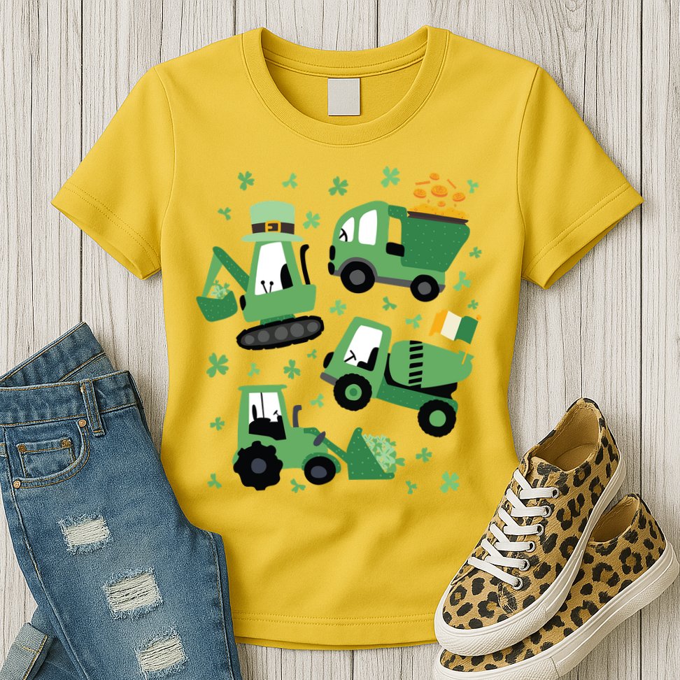 St Patrick's Day Construction Womens T-Shirt