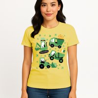 St Patrick's Day Construction Womens T-Shirt