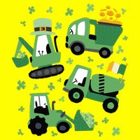 St Patrick's Day Construction Womens T-Shirt