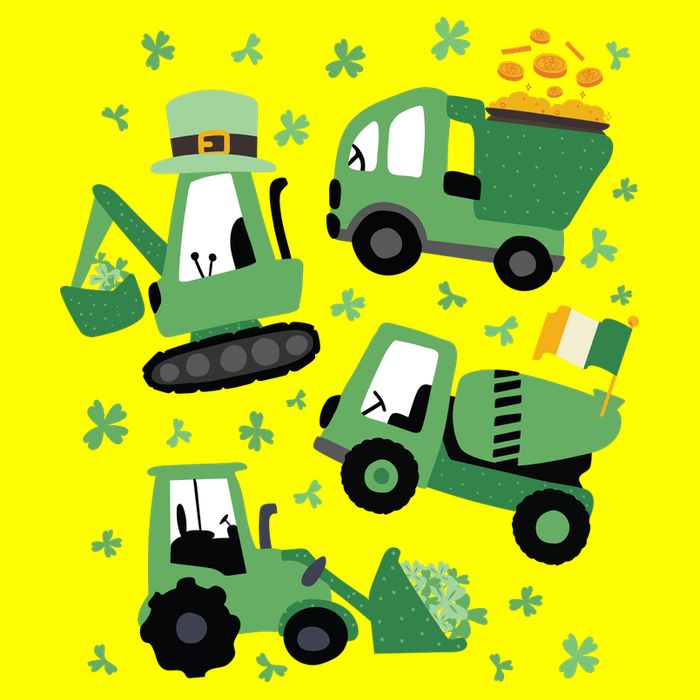St Patrick's Day Construction Womens T-Shirt