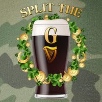 St Patricks Day Split the G Beer Lover Legacy Tie Dye Trucker Hat