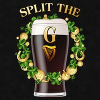 St Patricks Day Split the G Beer Lover Ladies PosiCharge Tri-Blend Wicking Tank
