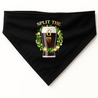 St Patricks Day Split the G Beer Lover USA-Made Doggie Bandana
