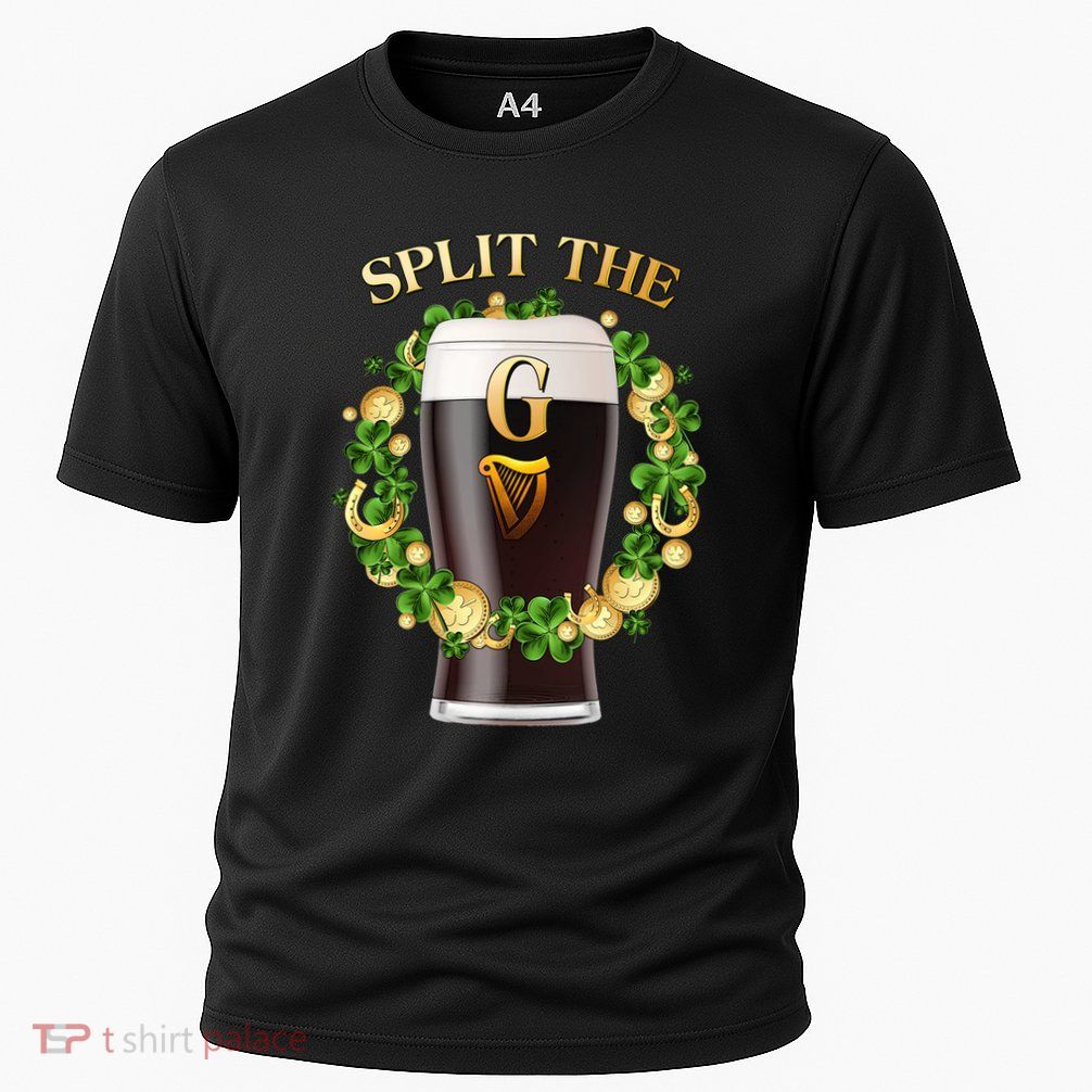 St Patricks Day Split the G Beer Lover Performance Shirt