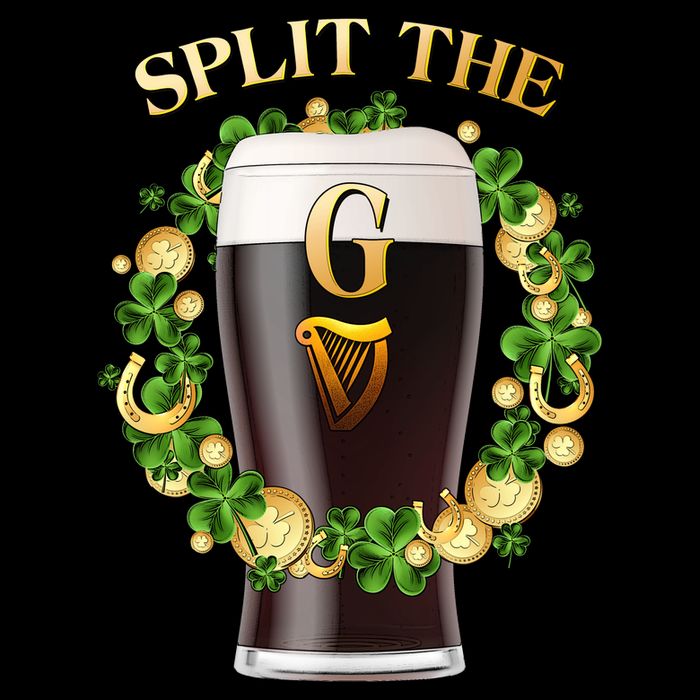 St Patricks Day Split the G Beer Lover Apron