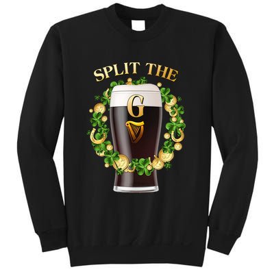 St Patricks Day Split the G Beer Lover Sweatshirt