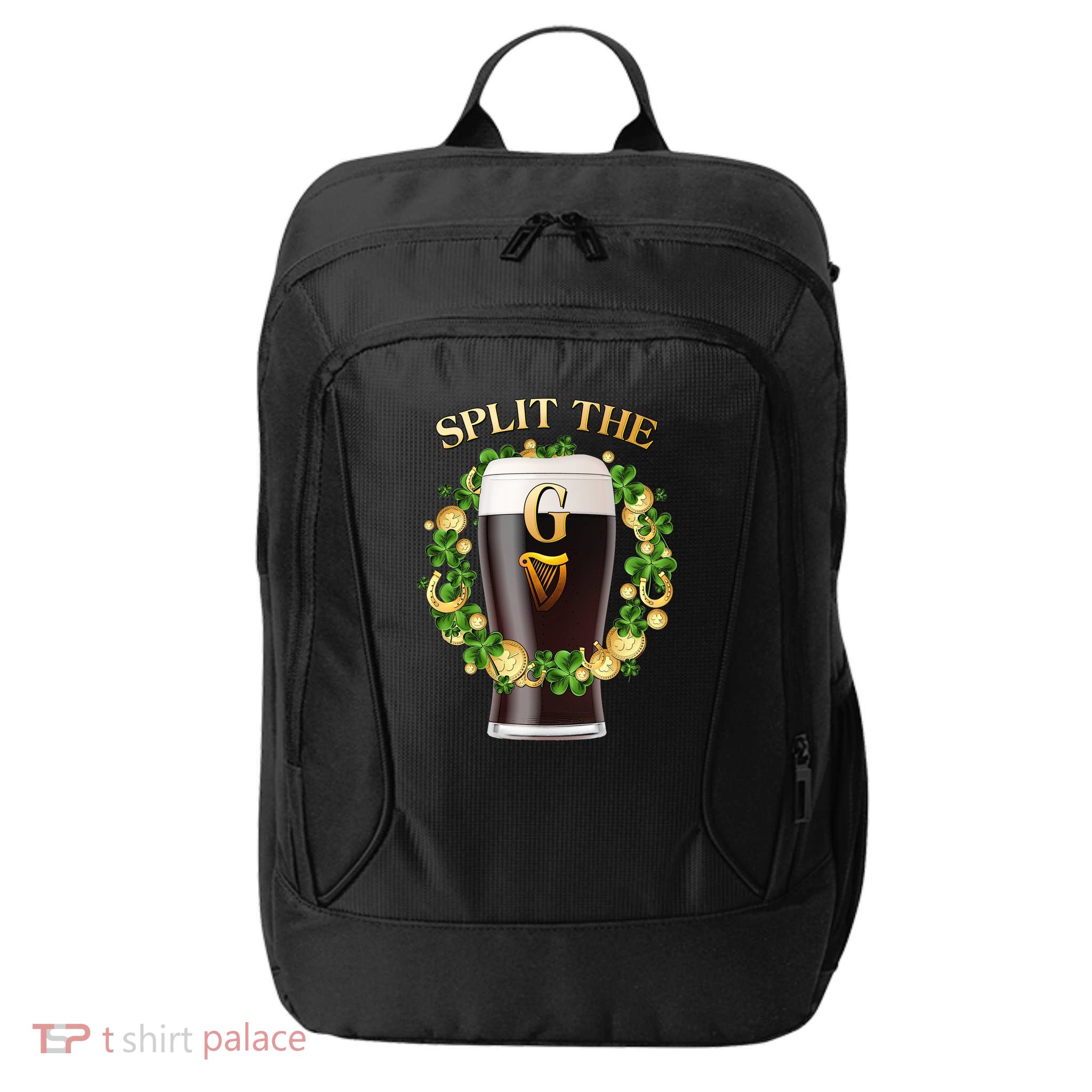 St Patricks Day Split the G Beer Lover City Backpack