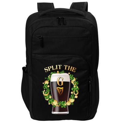 St Patricks Day Split the G Beer Lover Impact Tech Backpack