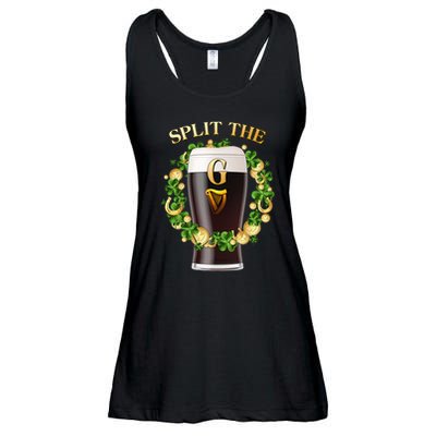 St Patricks Day Split the G Beer Lover Ladies Essential Flowy Tank