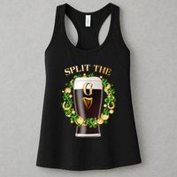 St Patricks Day Split the G Beer Lover Womens Tank Top