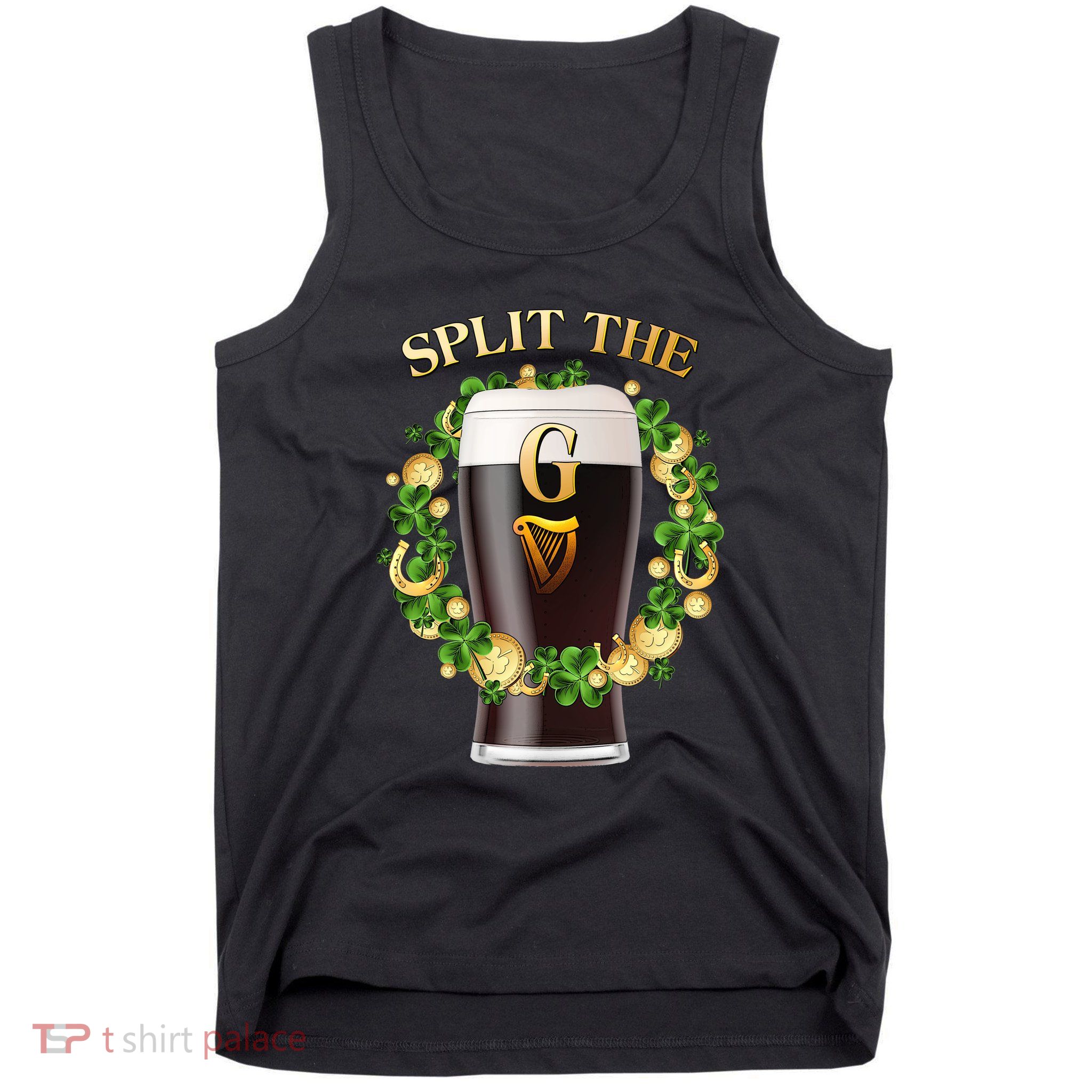 St Patricks Day Split the G Beer Lover Tank Top
