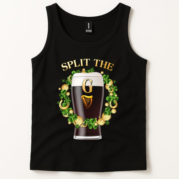 St Patricks Day Split the G Beer Lover Tank Top