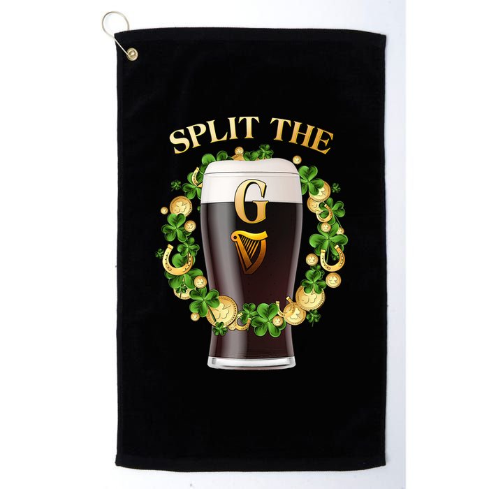 St Patricks Day Split the G Beer Lover Golf Towel