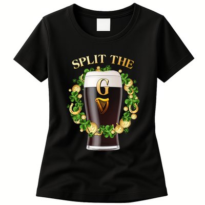 St Patricks Day Split the G Beer Lover Womens T-Shirt