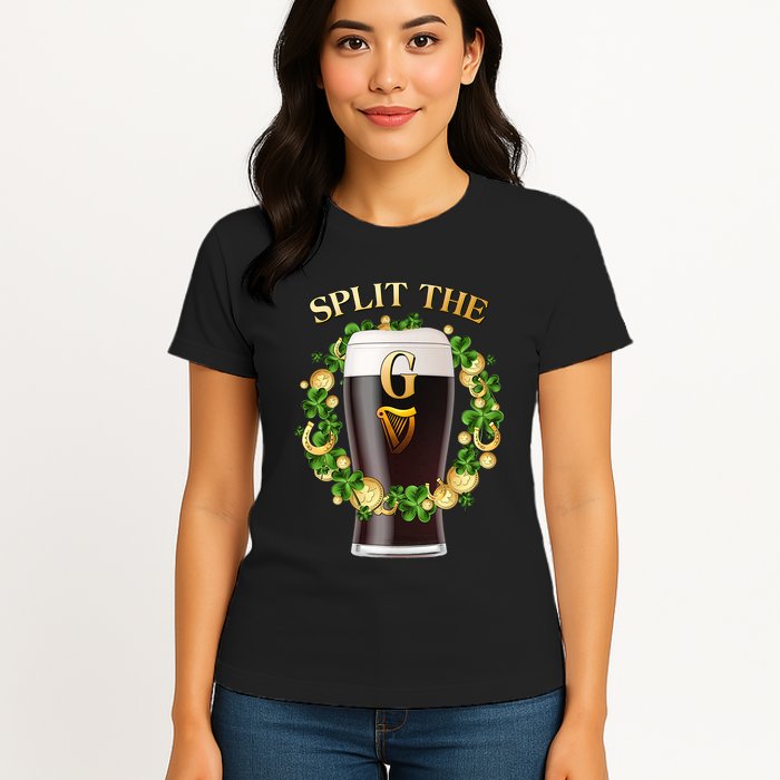 St Patricks Day Split the G Beer Lover Womens T-Shirt